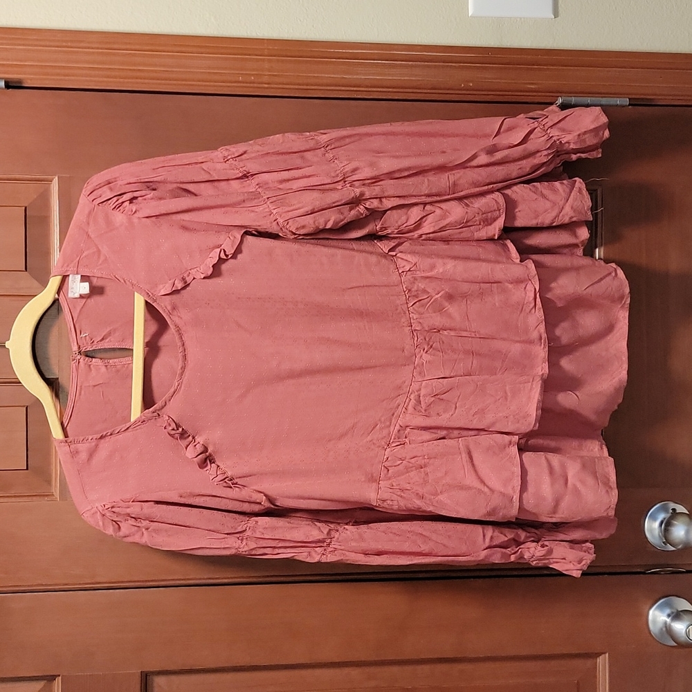 Boho Ruffle Sleeve Top